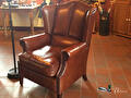 Wing fauteuil met extra steun in de lende