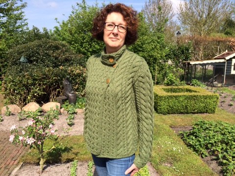 Prachtig vest in merino wol, met dank aan de vriendelijke mevrouw om te showen..