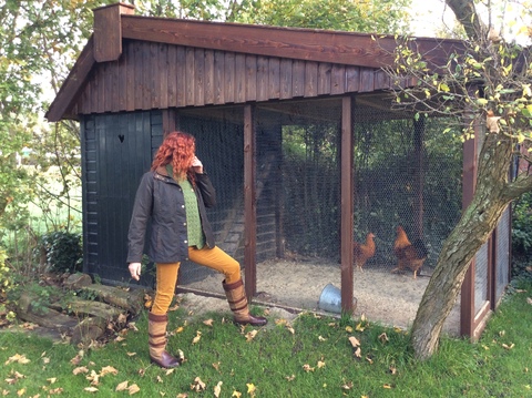 Broek in de warme kleur mustard